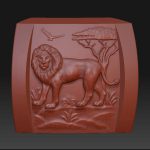 CAD Jewelry Design Signet Lion Ring