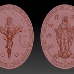 CAD Jewelry Design Religious Medallion Necklaces