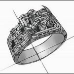Jewelry Sketches Video Game Ring