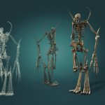 3D Sculpting Video Game Character Skeleton
