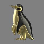 CAD Jewelry Design Penguin Pendant