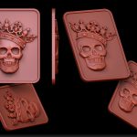 CAD Jewelry Design Skull Pendant