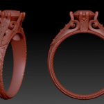 CAD Jewelry Design Antique Ring
