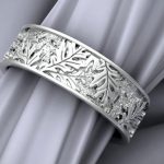 CAD Jewelry Design Leaves Ring