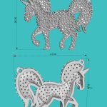 CAD Jewelry Design Unicorn Pendant