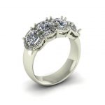 CAD Jewelry Design Four Stone Ring