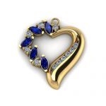 CAD Jewelry Design Heart Pendant