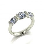 CAD Jewelry Design Three Stone Ring