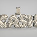 CAD Jewelry Design Cash Pendant
