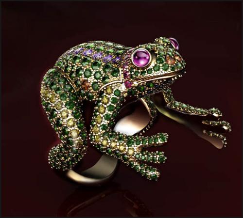3d jewelry design frog ring