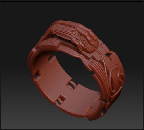 custom ring design CAD model