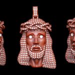 3D Jewelry Design Jesus Pendant 3D CAD Model