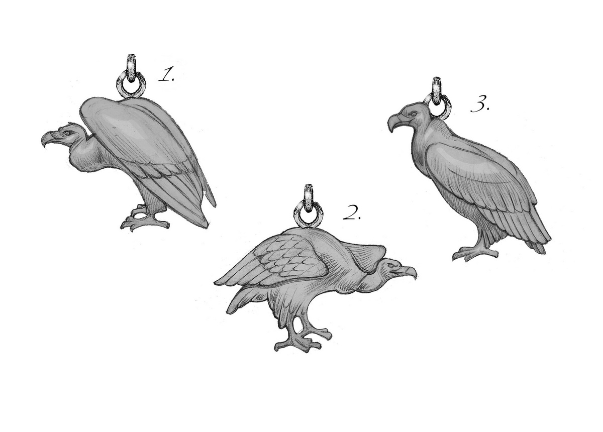 sketches for 3d jewelry design Charm