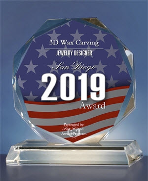 3D Wax Carving Receives 2019 San Diego Award in the category of Jewelry Designer