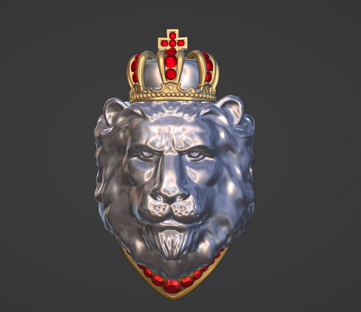 Lion-Ring-CAD-3D-Model